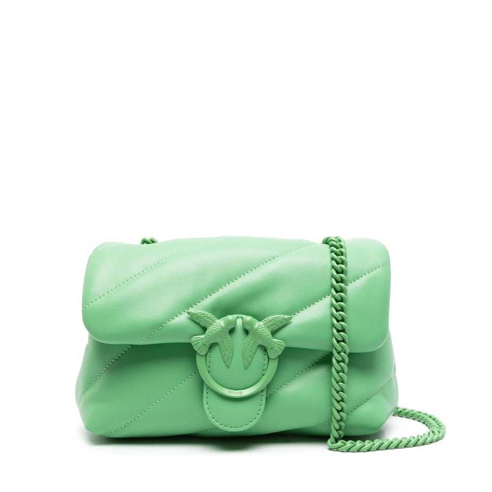 Green Quilted Chain Bag